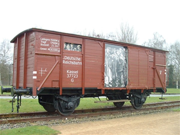 Vagón de transporte de deportados a Neuengamme Foto: «Neuengamme wagon» de Hao Liu -http://commons.wikimedia.org/wiki/File:Neuengamme_wagon.jpg